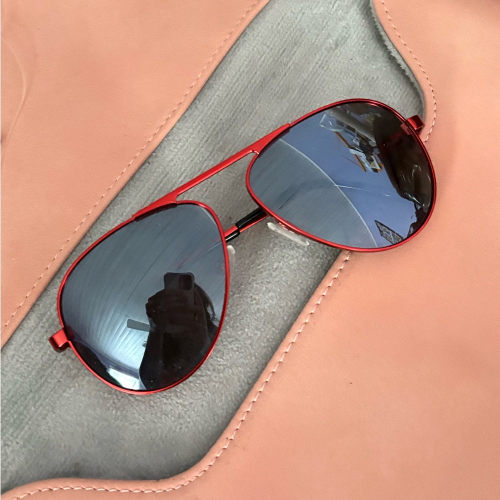 Revo Red Jeep Metro Firecracker Aviator Sunglasses